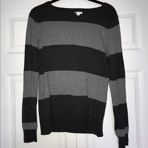 BP Nordstrom grey striped sweater